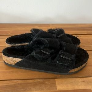 Birkenstock Black Suede Loafers size 42 (US 11-11.5) women, men (9-9.5)